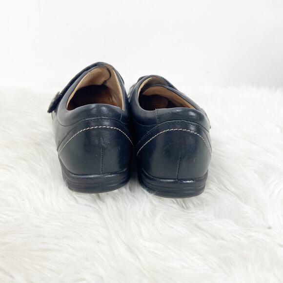 Finn Comfort 5 UK 7 US Womens Black Leather Monk Strap Comfort Shoes - Picture 3 of 8
